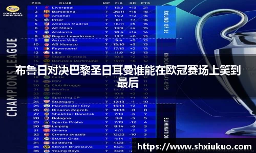 布鲁日对决巴黎圣日耳曼谁能在欧冠赛场上笑到最后