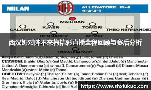 西汉姆对阵不来梅精彩直播全程回顾与赛后分析
